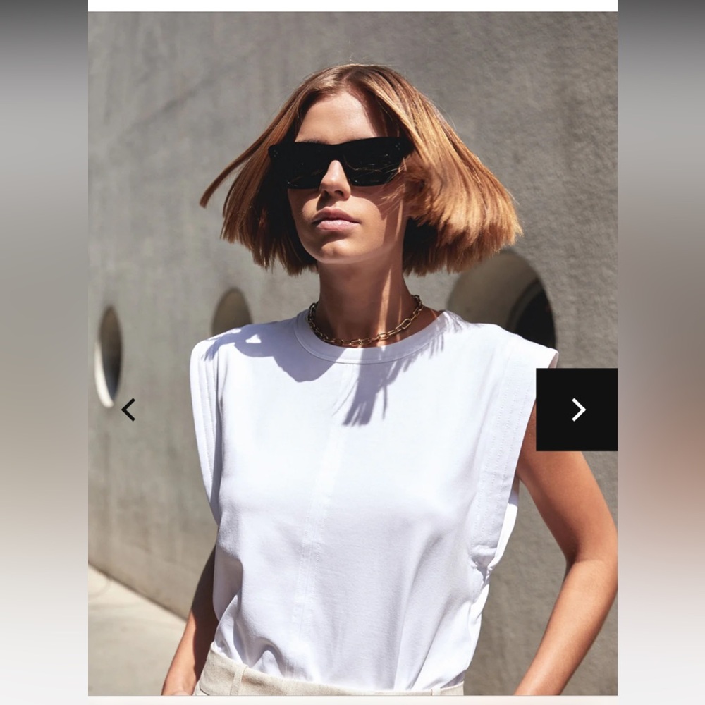 Sold Out NY THE GIMME THAT SHOULDER TEE IN WHITE